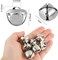 1 Inch Craft Bells Bulk DIY Bells for Home Decoration, 50 Pcs, Silver